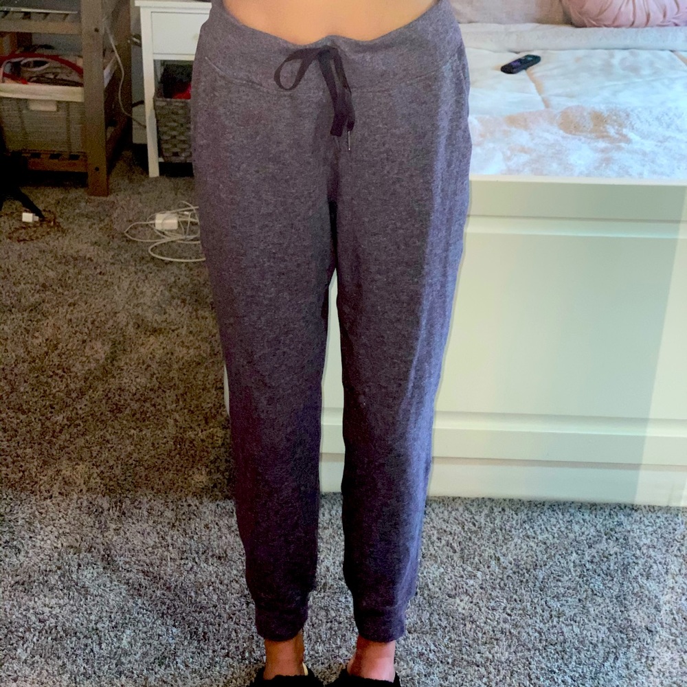Maroon/gray Lululemon Joggers - good as new
